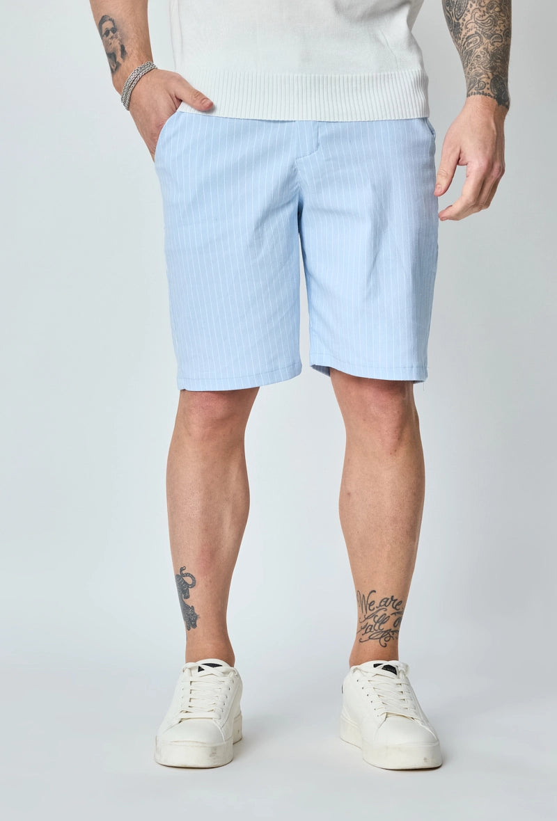 Short chino à carreaux