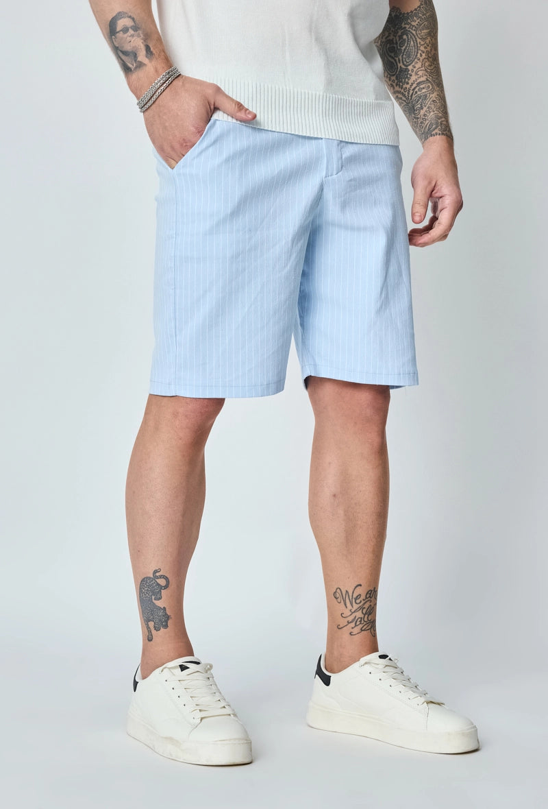 Short chino à carreaux