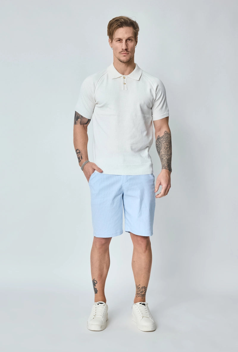 Short chino à carreaux