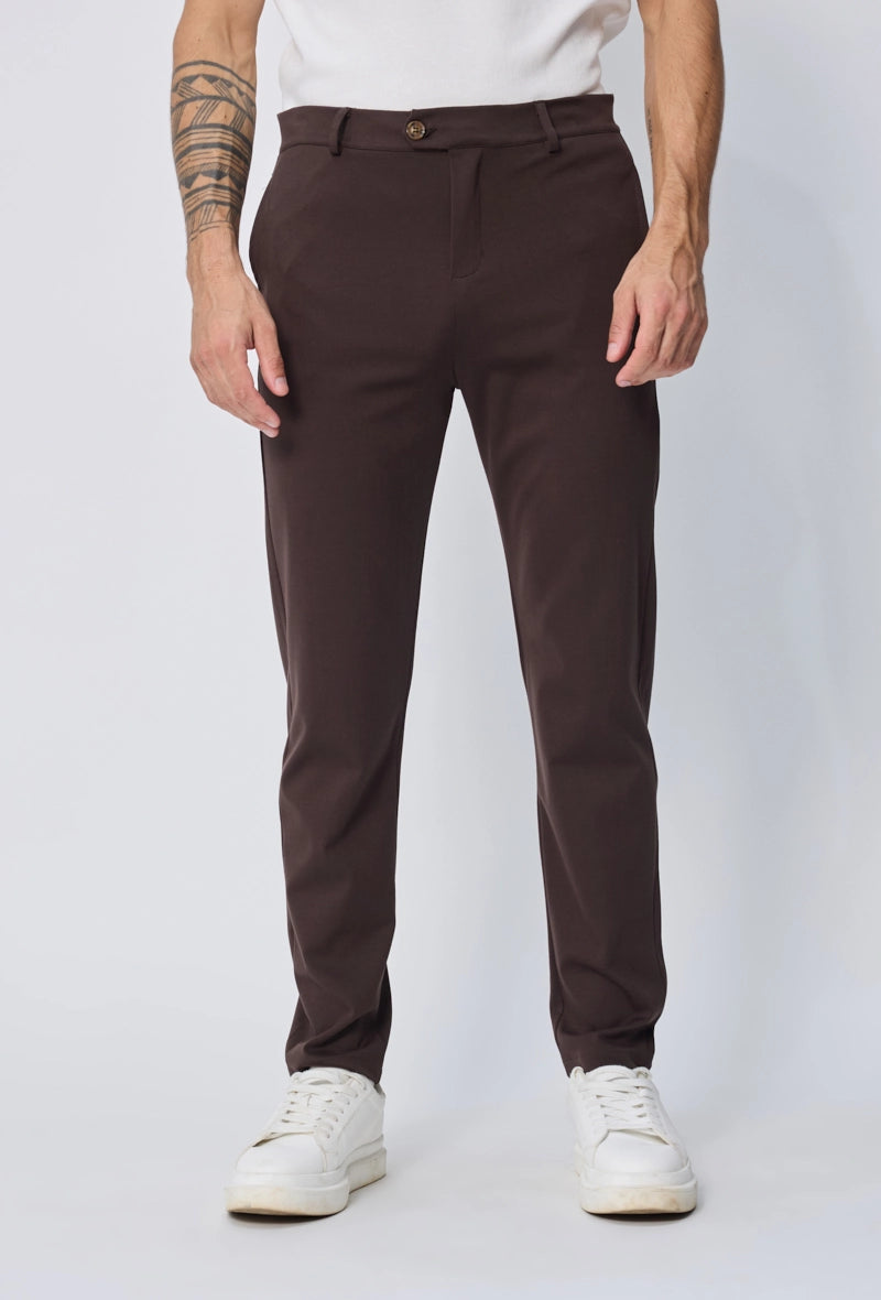 Pantalon uni coupe slim