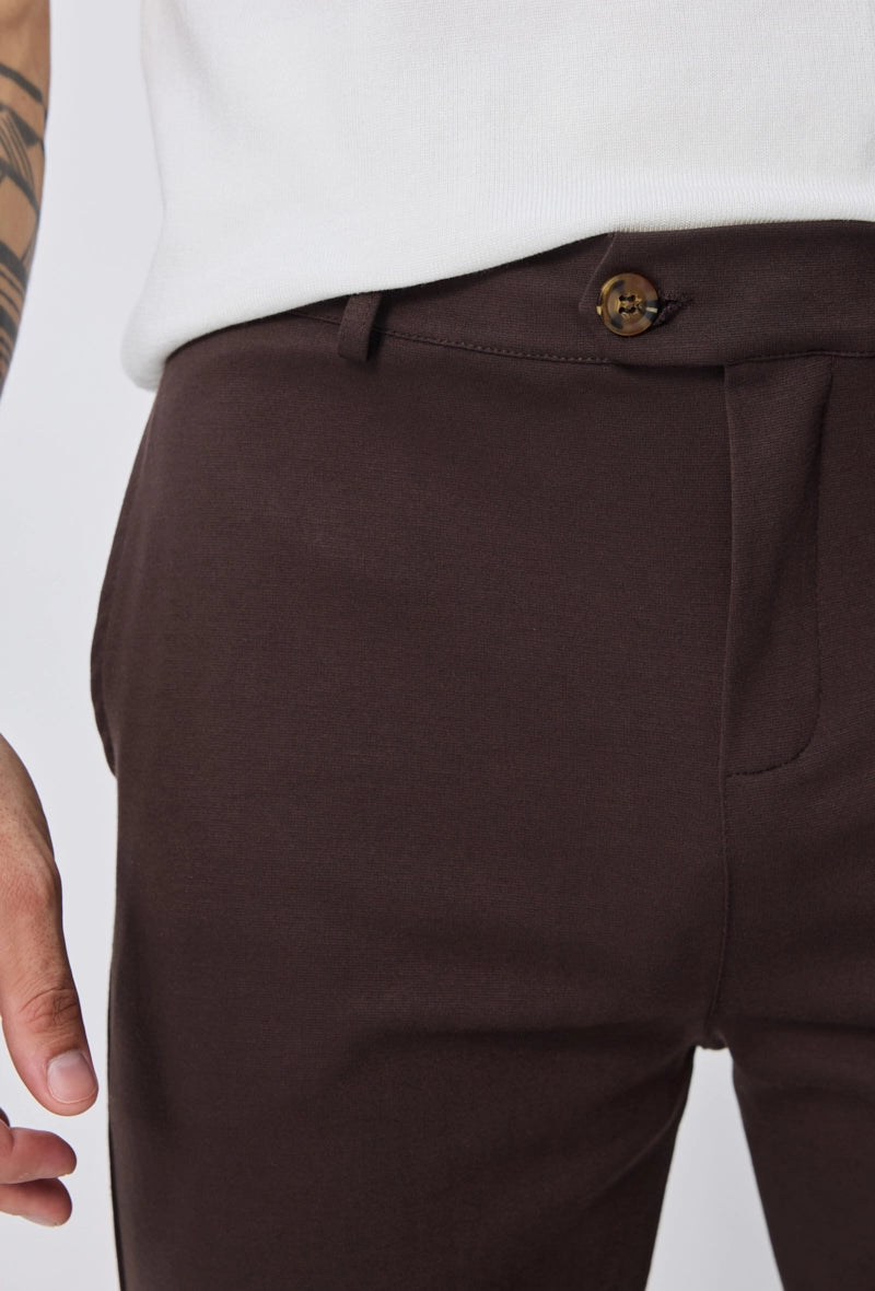 Pantalon uni coupe slim