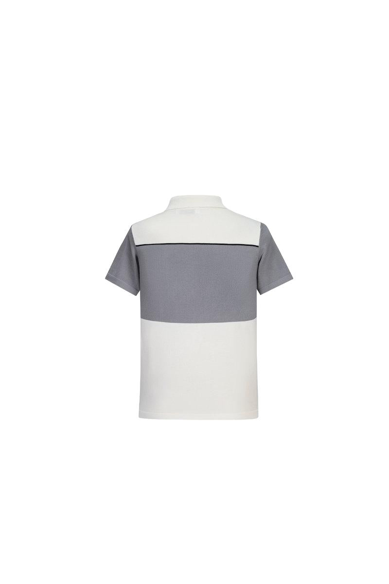 T-shirt polo zippé maille piquée - Frilivin
