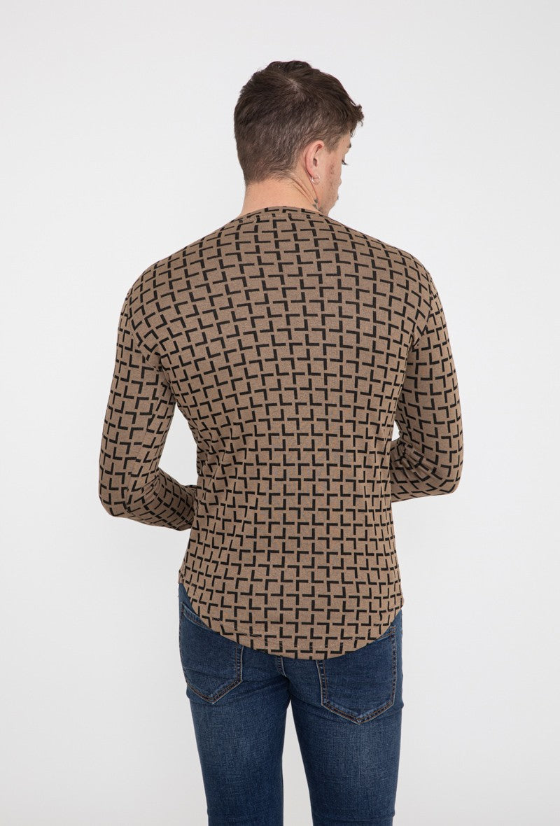 T-shirt manches longues graphique - Frilivin