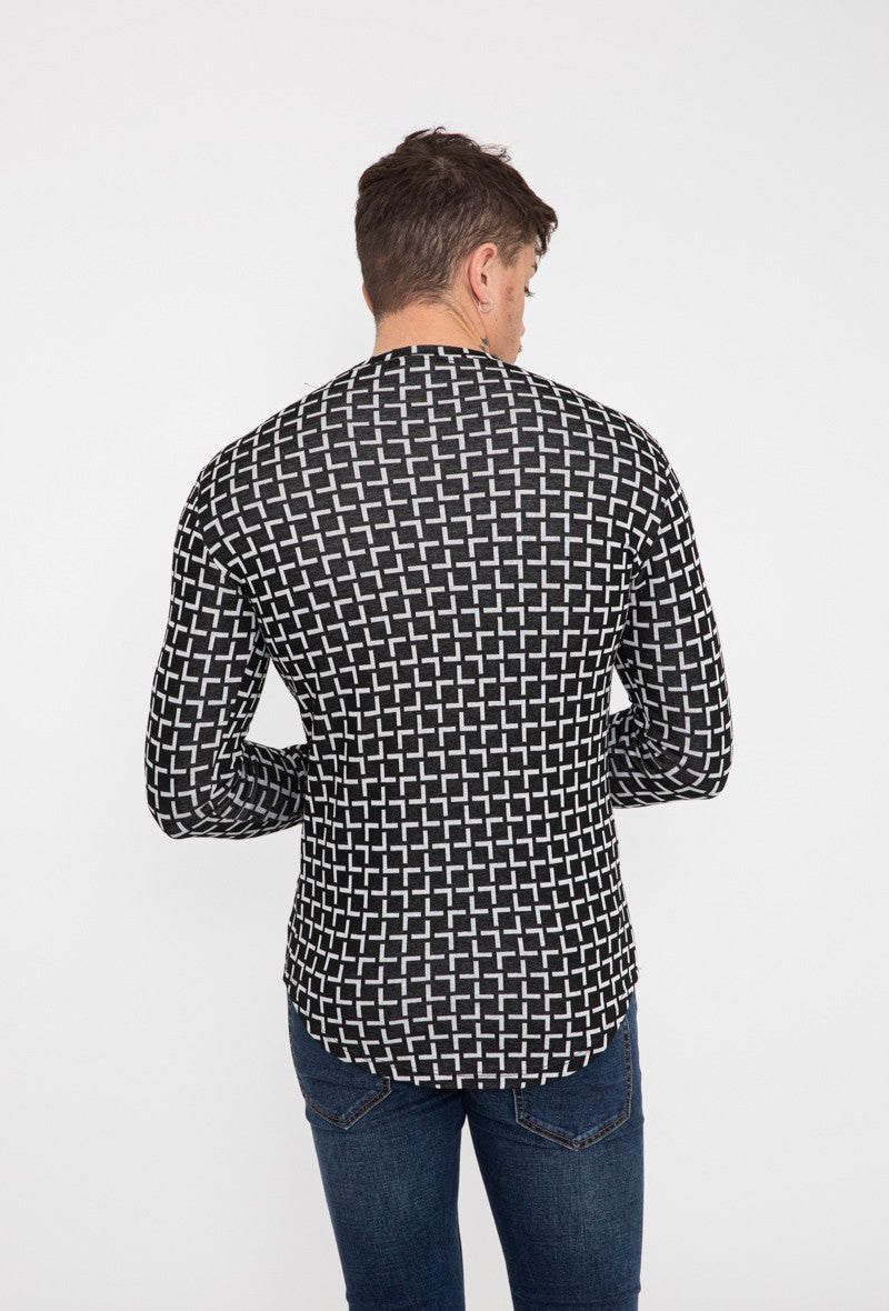 T-shirt manches longues graphique - Frilivin