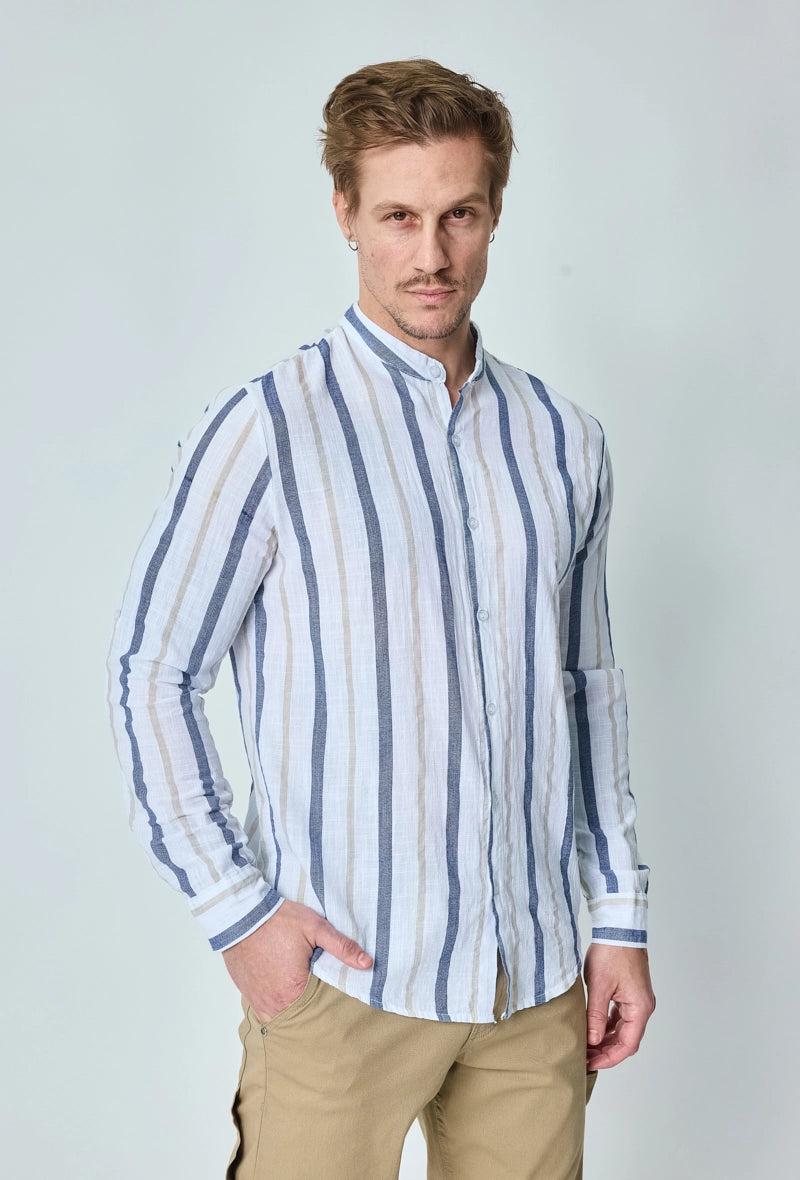 Chemise rayée manches longues