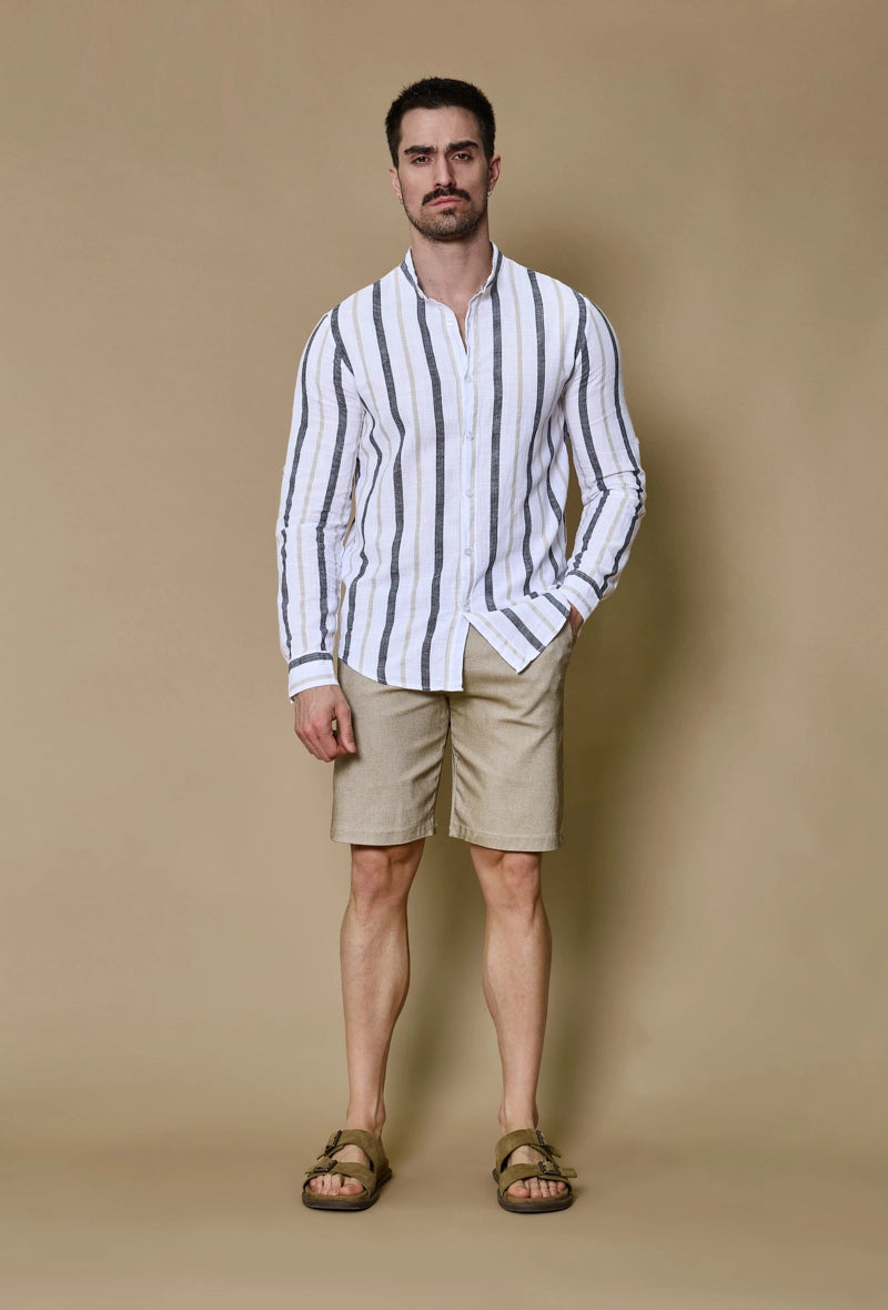 Chemise rayée manches longues