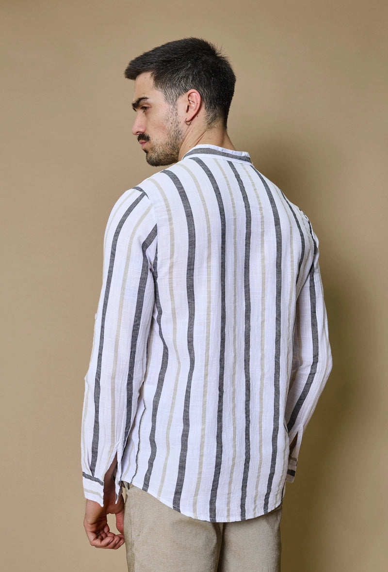 Chemise rayée manches longues