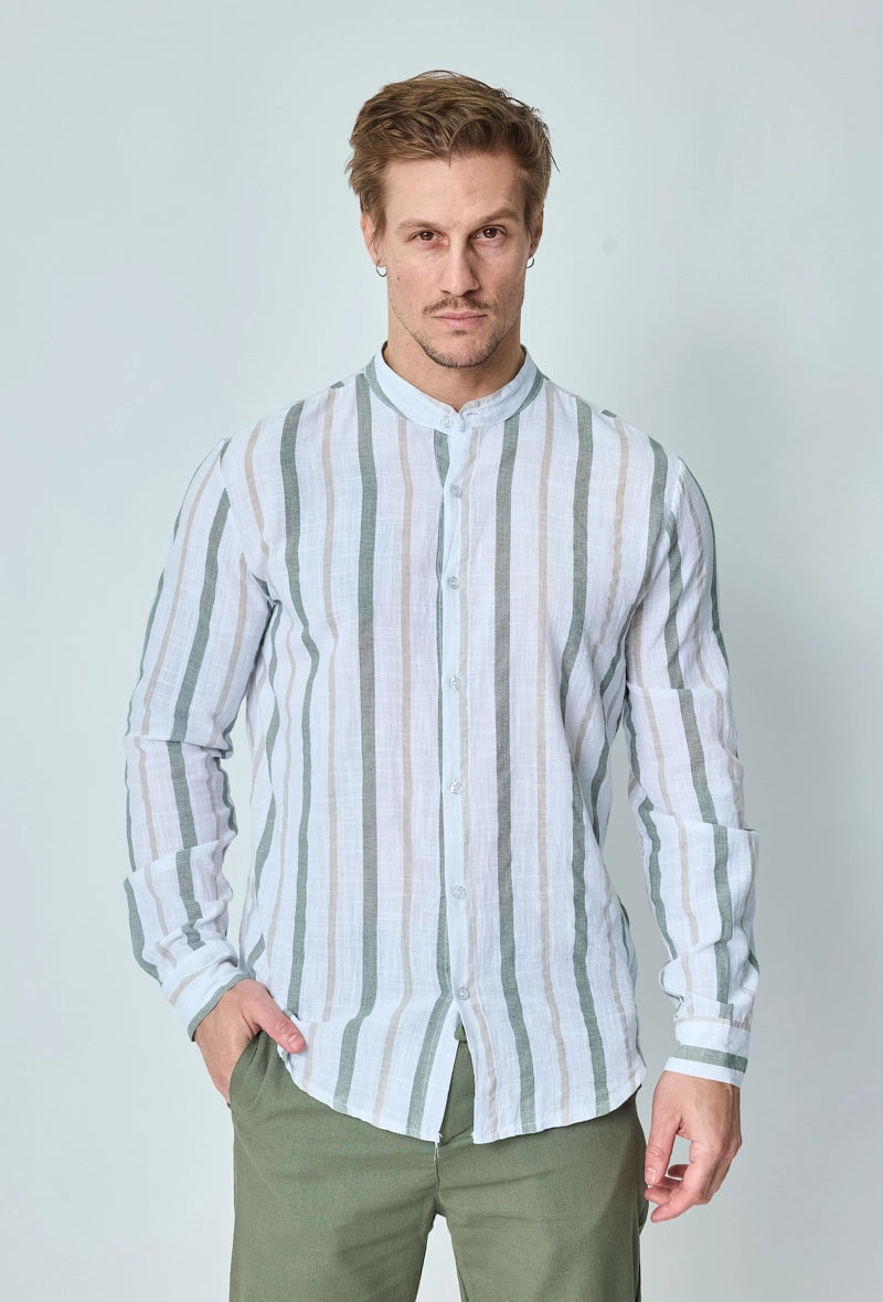 Chemise rayée manches longues