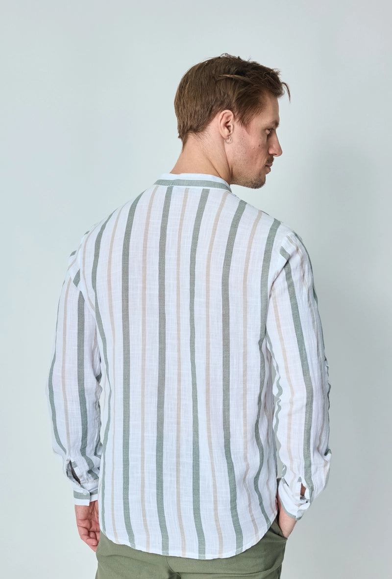 Chemise rayée manches longues