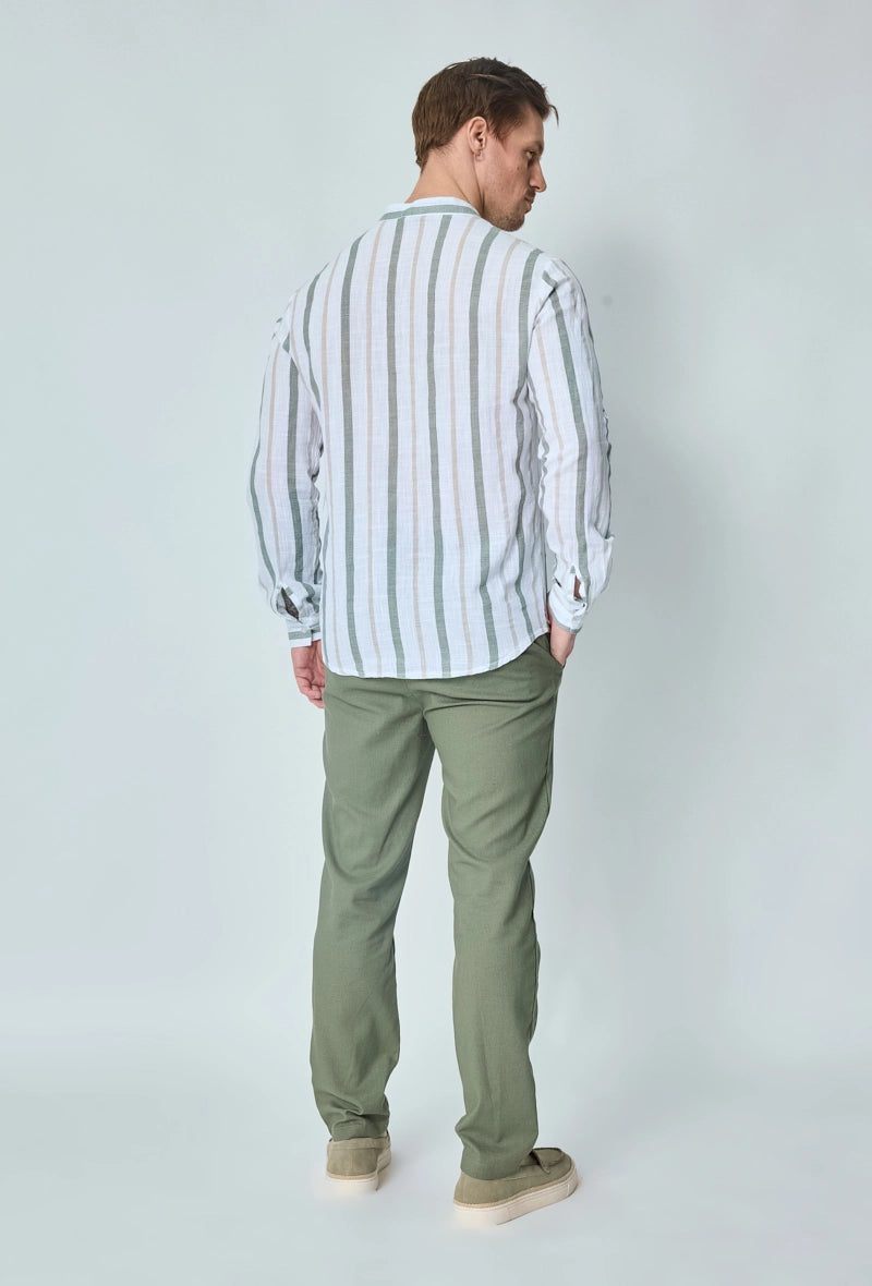 Chemise rayée manches longues