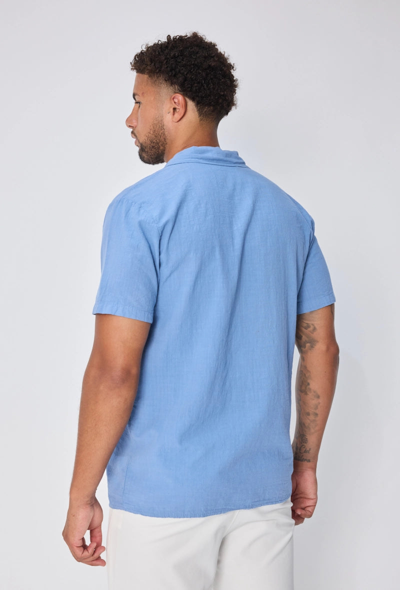 Chemise unie à manches courtes