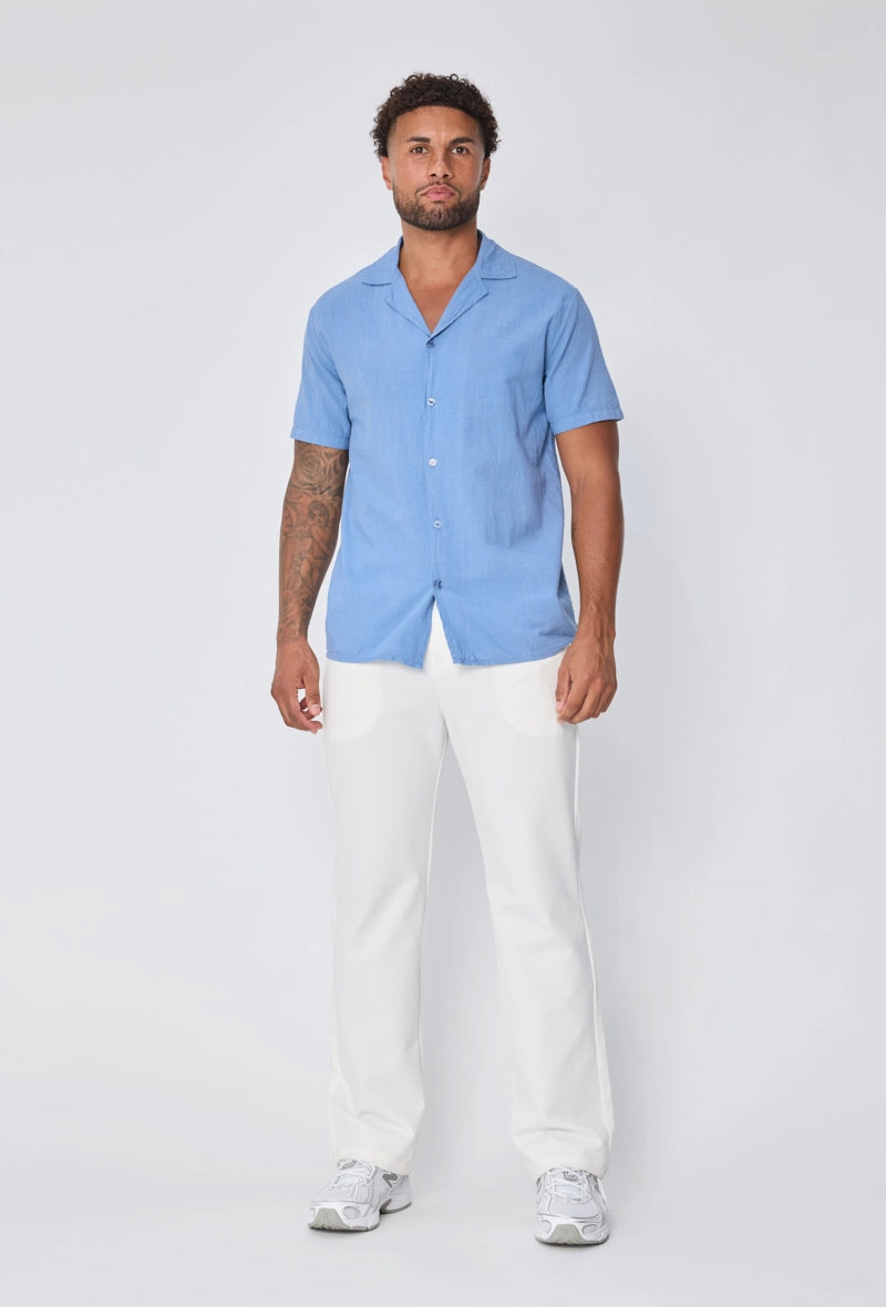 Chemise unie à manches courtes