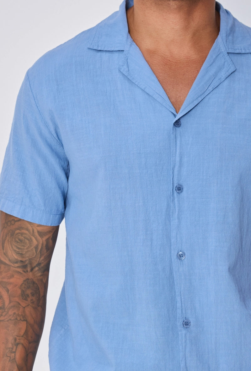 Chemise unie à manches courtes