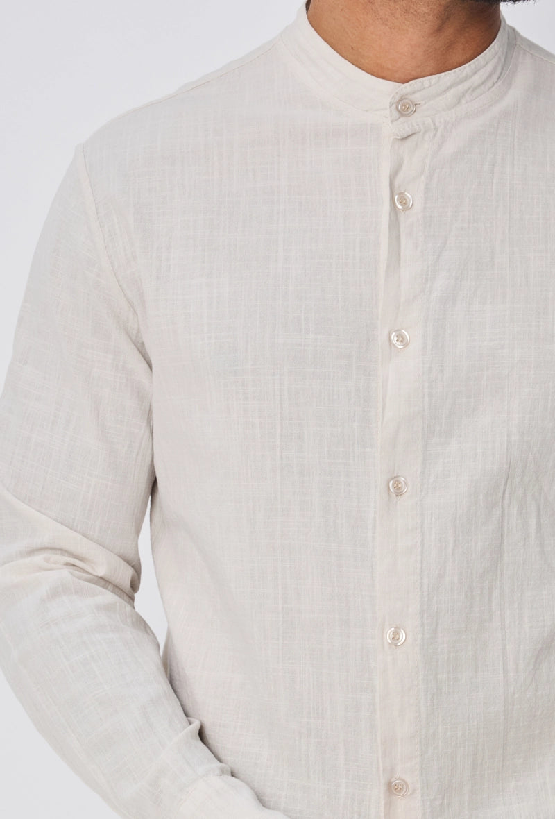 Chemise unie à manches longues