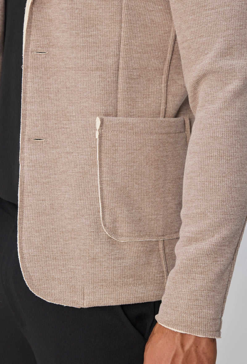 Manteau uni à manches longues