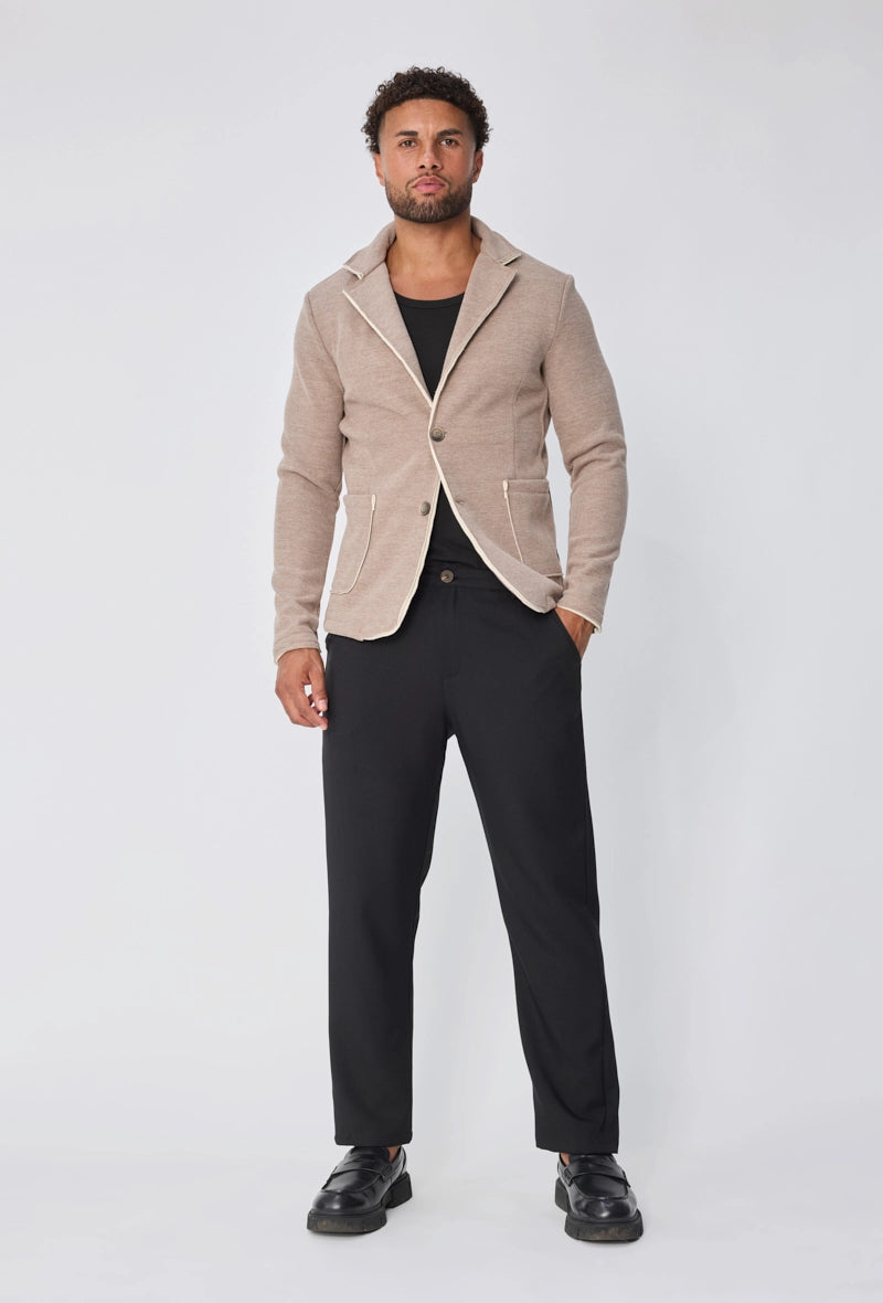 Manteau uni à manches longues