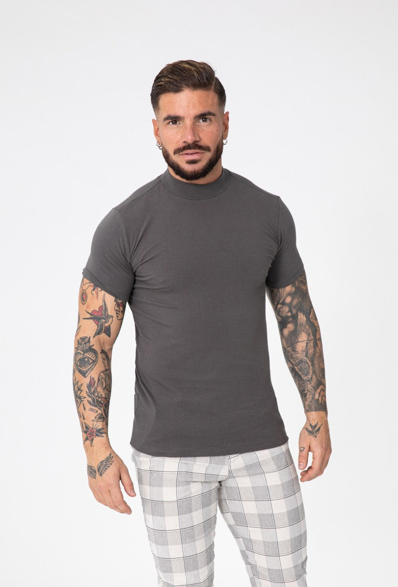 T-shirt basic col montant - Frilivin