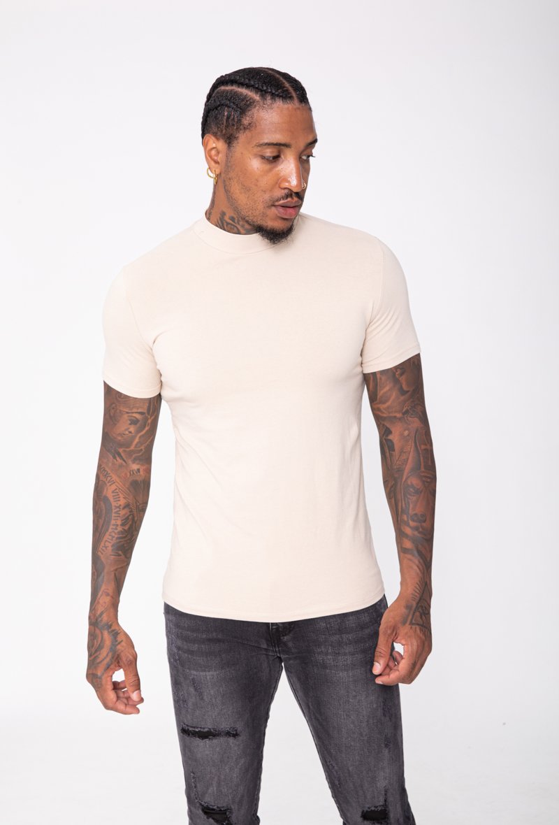 T-shirt basic col montant - Frilivin