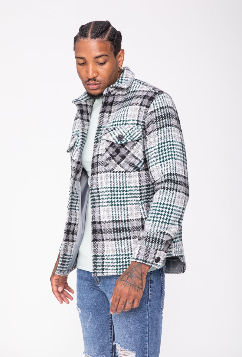 Surchemise à carreaux structurée - Frilivin