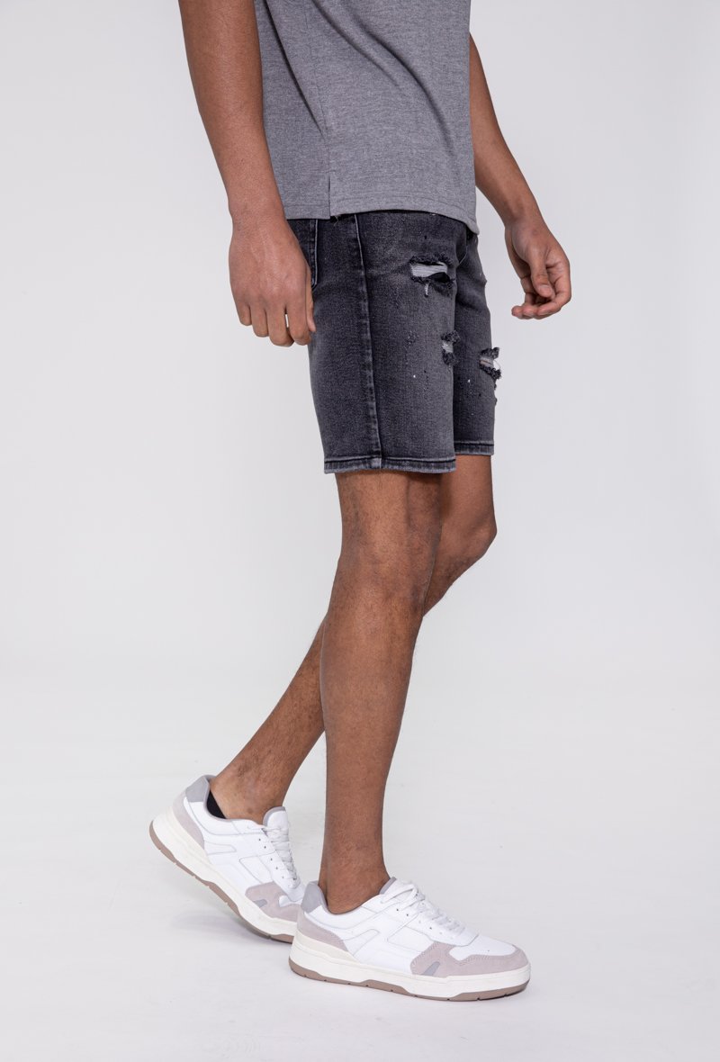 Short jean stretch déchiré - Frilivin