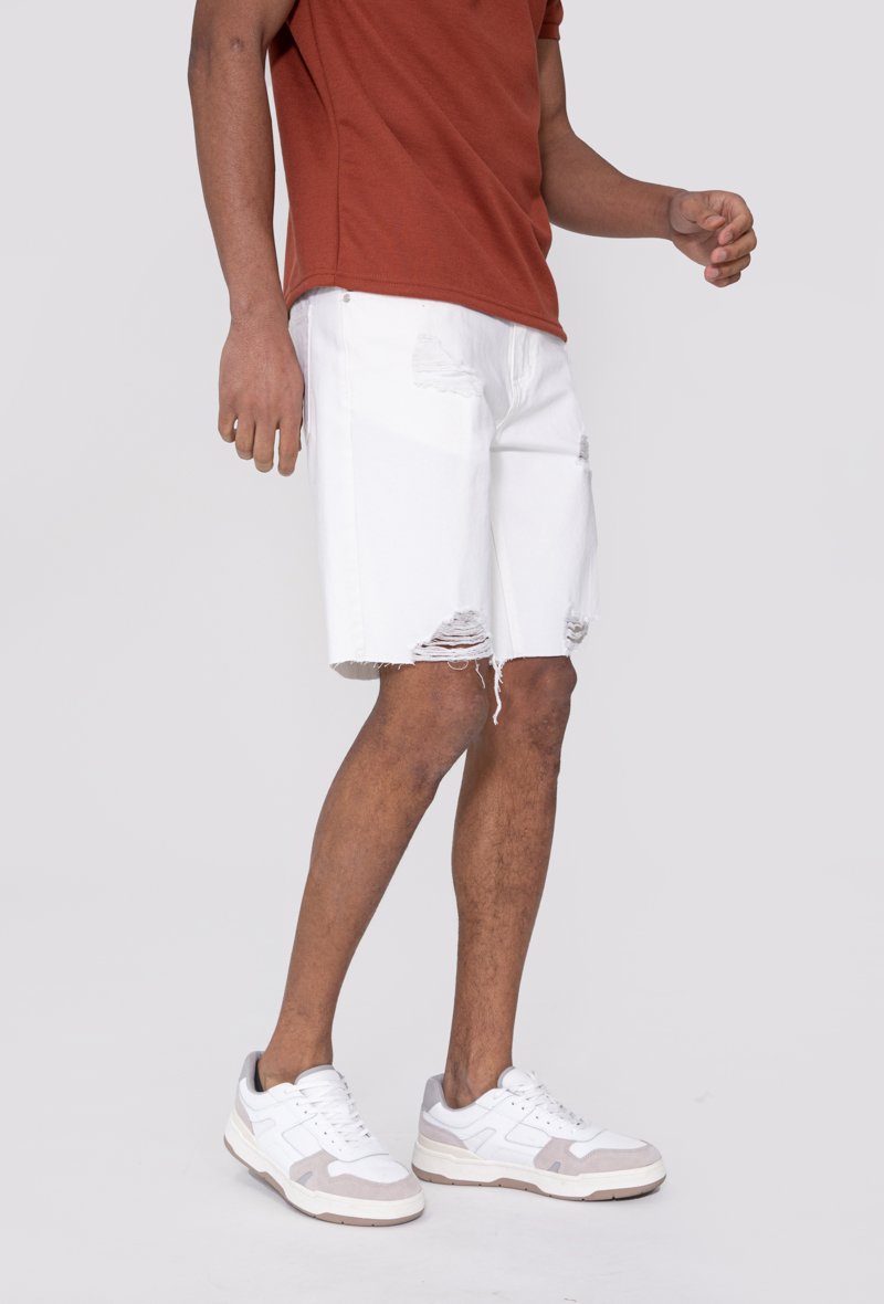 Short jean stretch déchiré - Frilivin