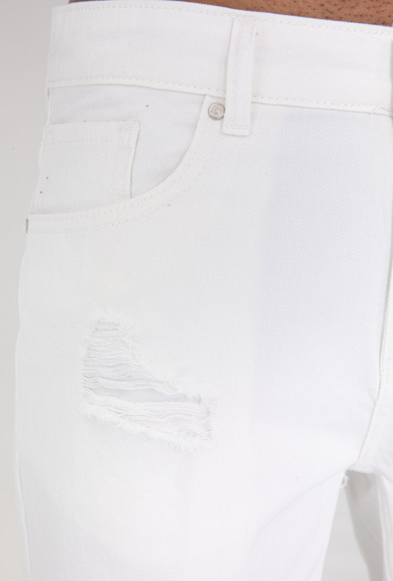 Short jean stretch déchiré - Frilivin