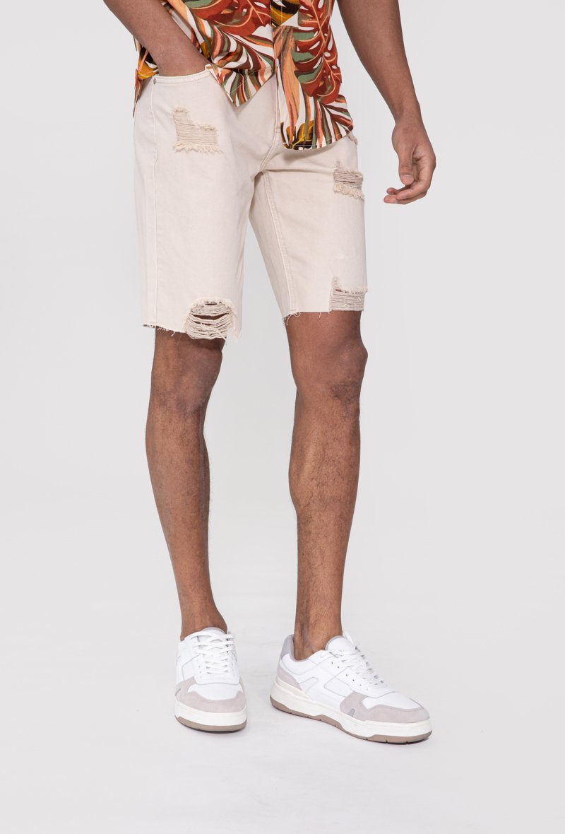 Short jean stretch déchiré - Frilivin