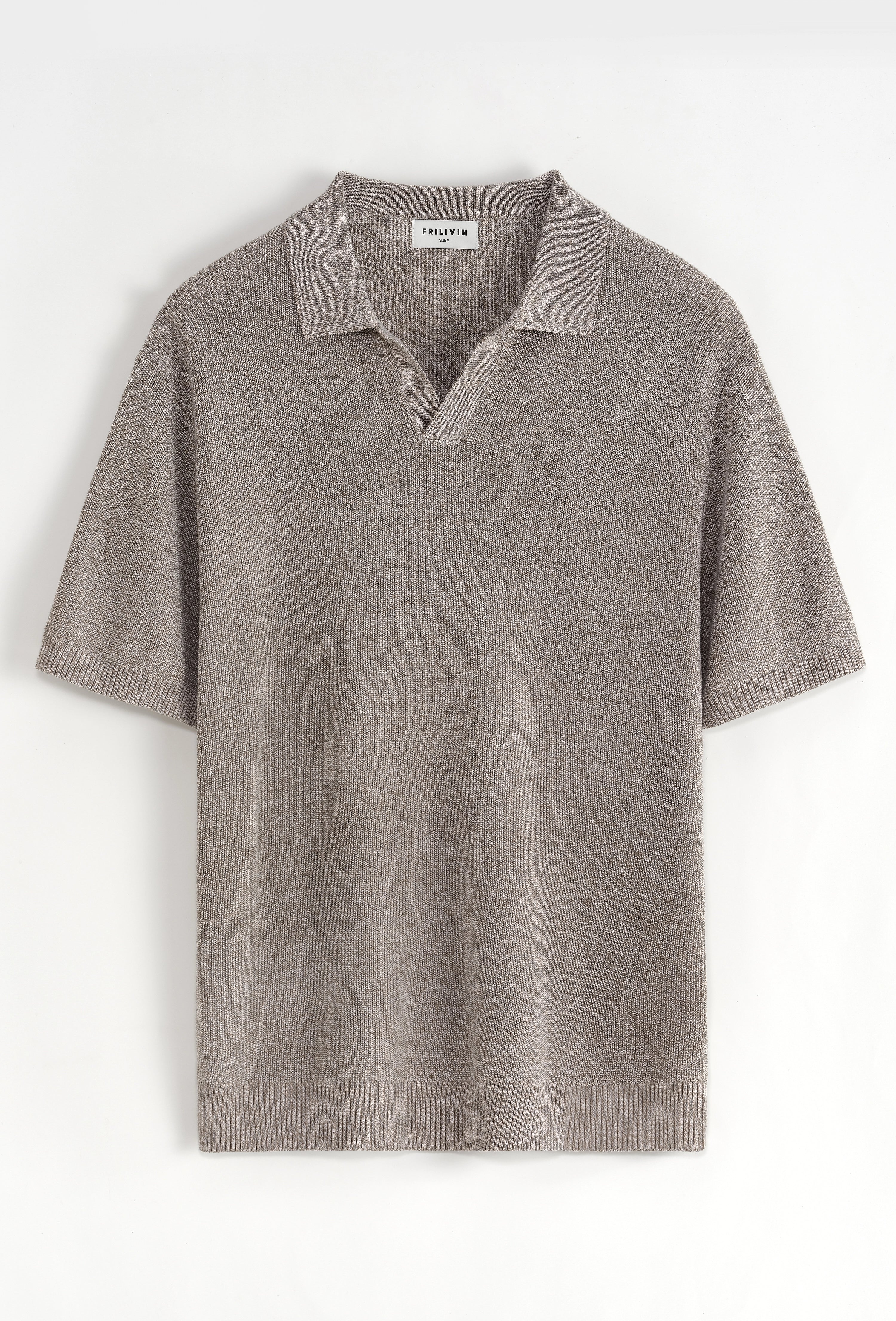 Polo uni à manches courtes