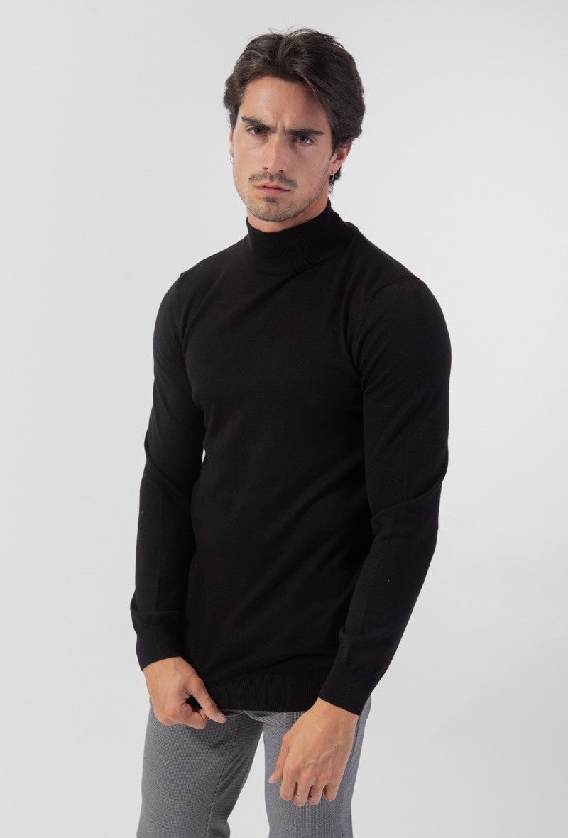 Pull col cheminé uni - Frilivin