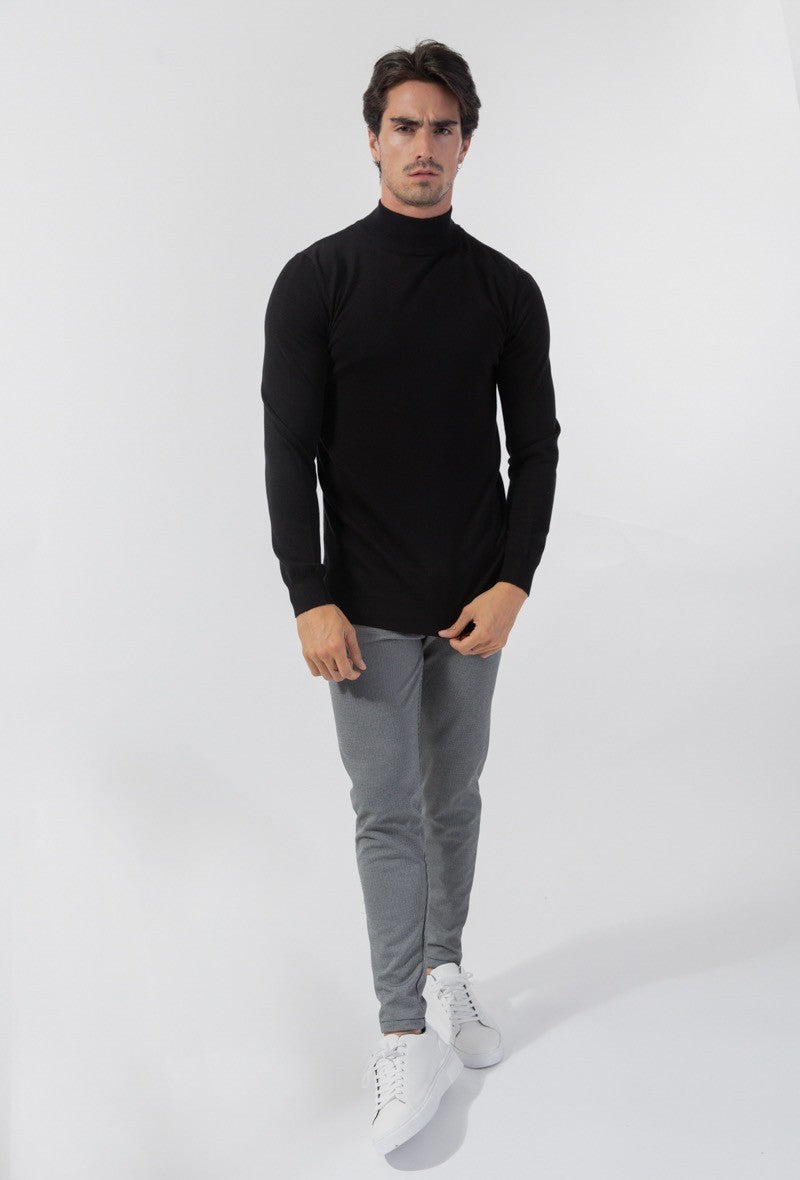 Pull col cheminé uni - Frilivin