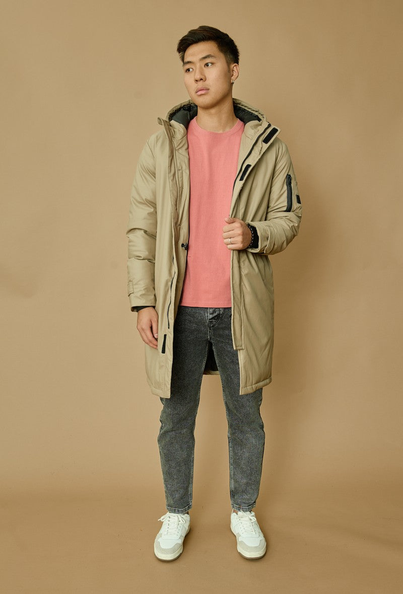 Veste parka milongue à capuche - Frilivin