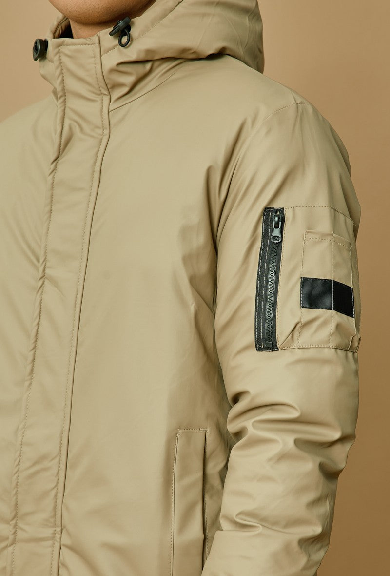 Veste parka milongue à capuche - Frilivin