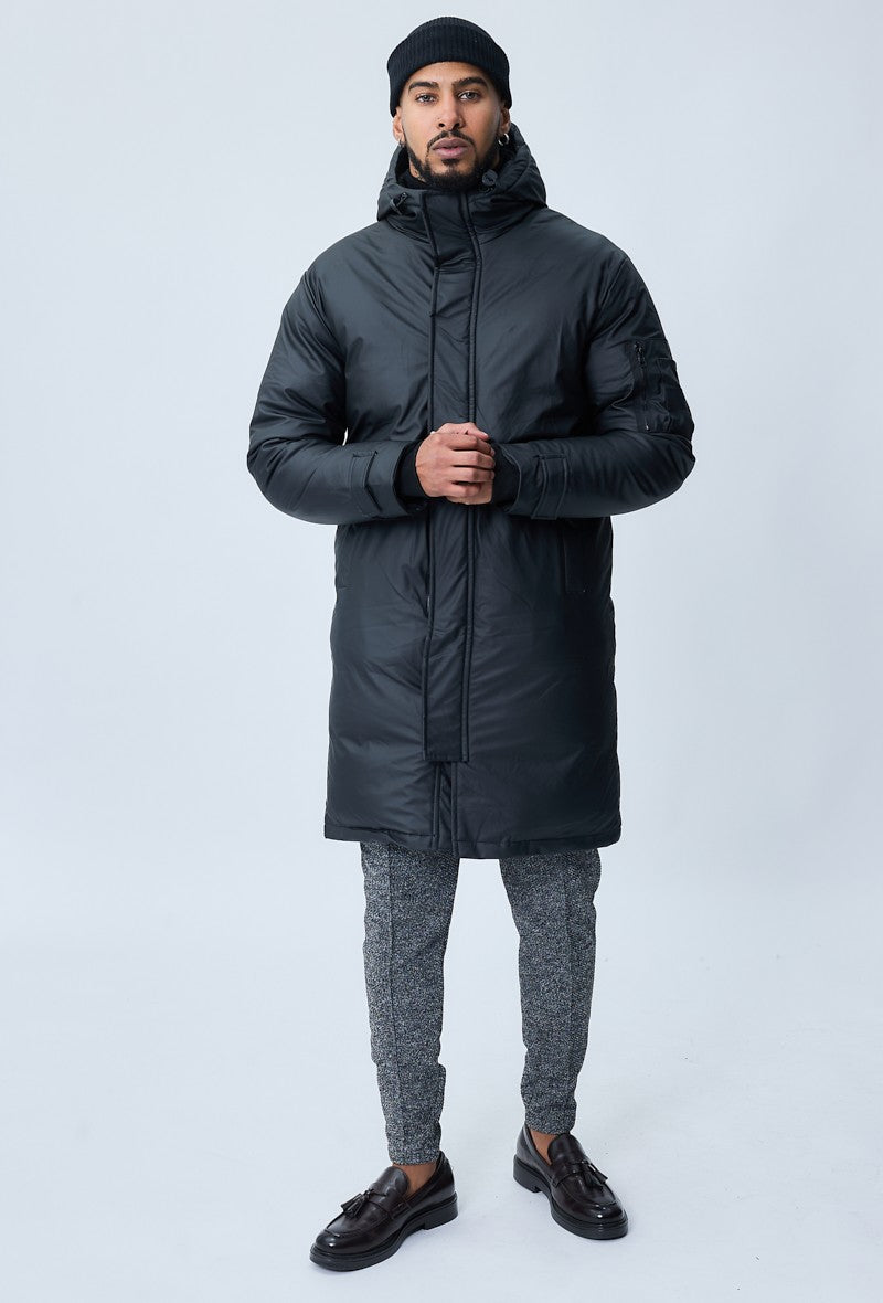 Veste parka milongue à capuche - Frilivin