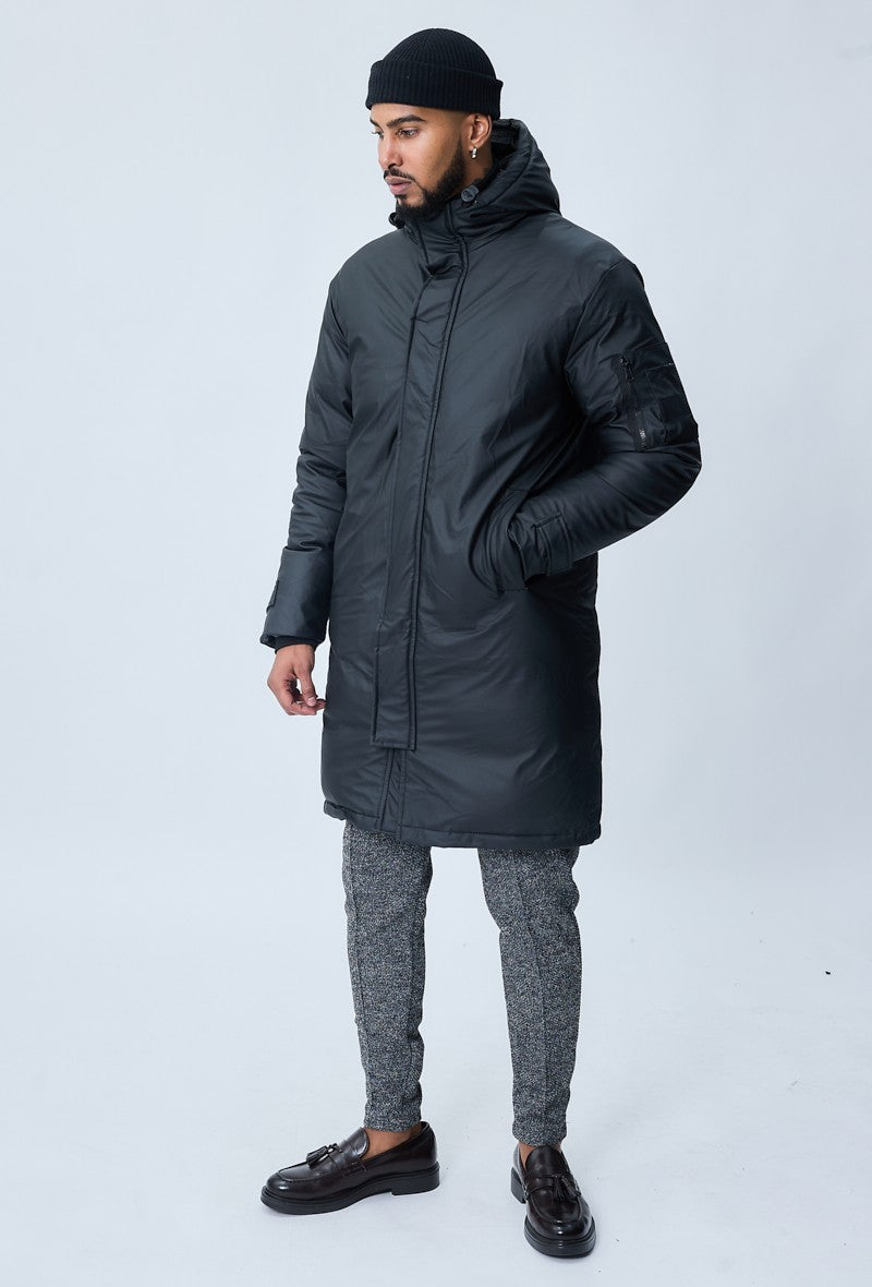 Veste parka milongue à capuche - Frilivin