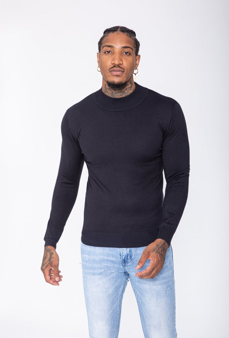 Pull col cheminé uni - Frilivin