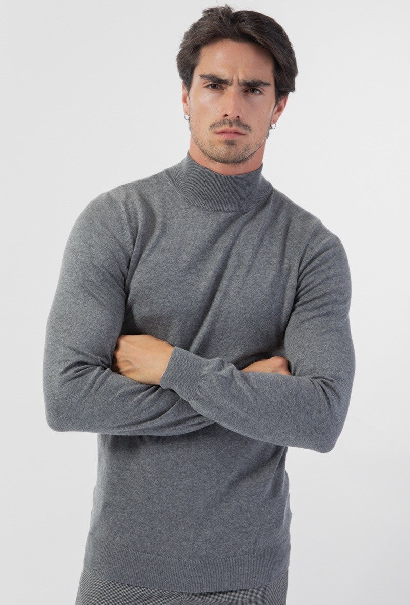 Pull col cheminé uni - Frilivin