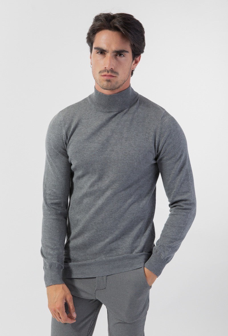 Pull col cheminé uni - Frilivin