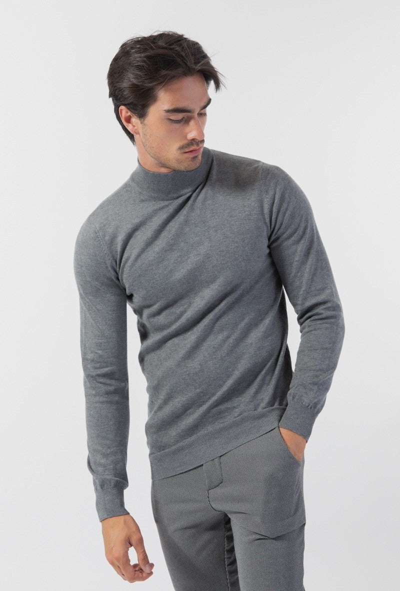 Pull col cheminé uni - Frilivin