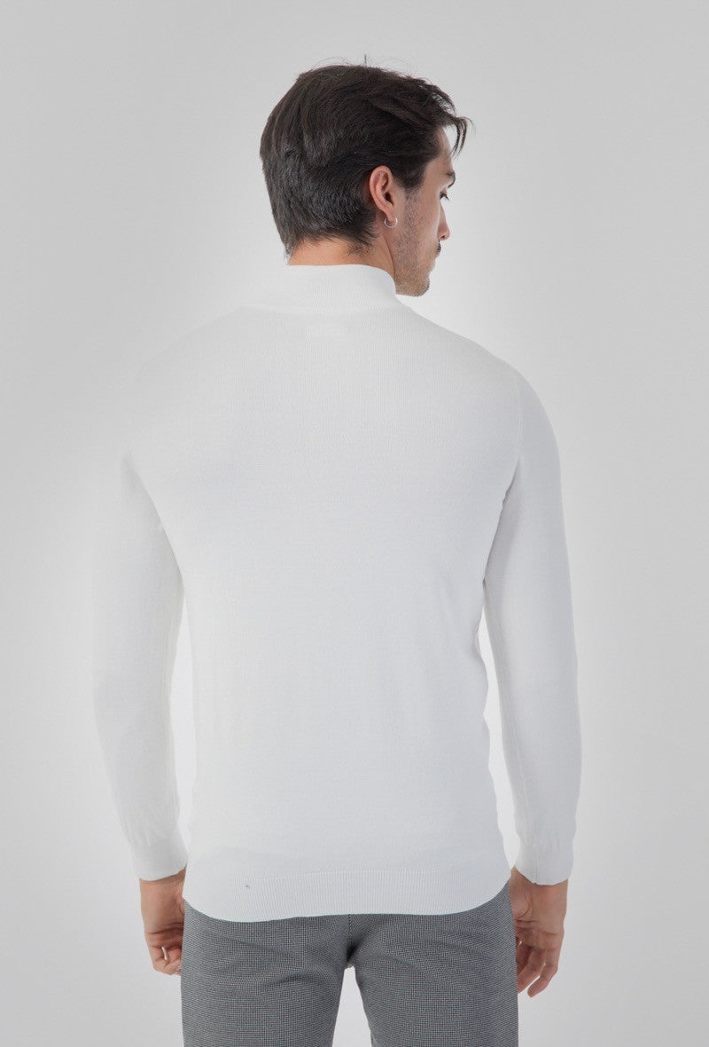 Pull col cheminé uni - Frilivin