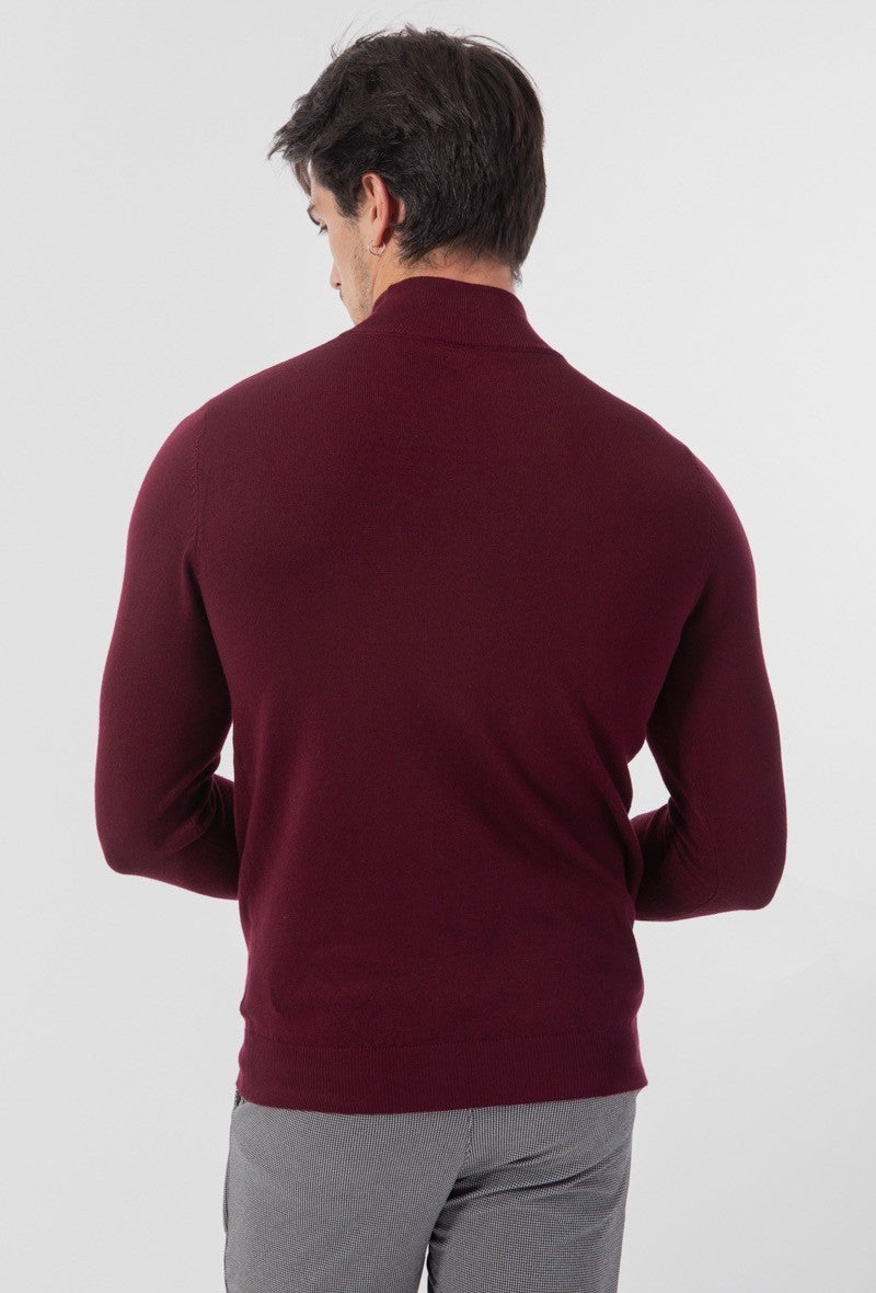 Pull col cheminé uni - Frilivin