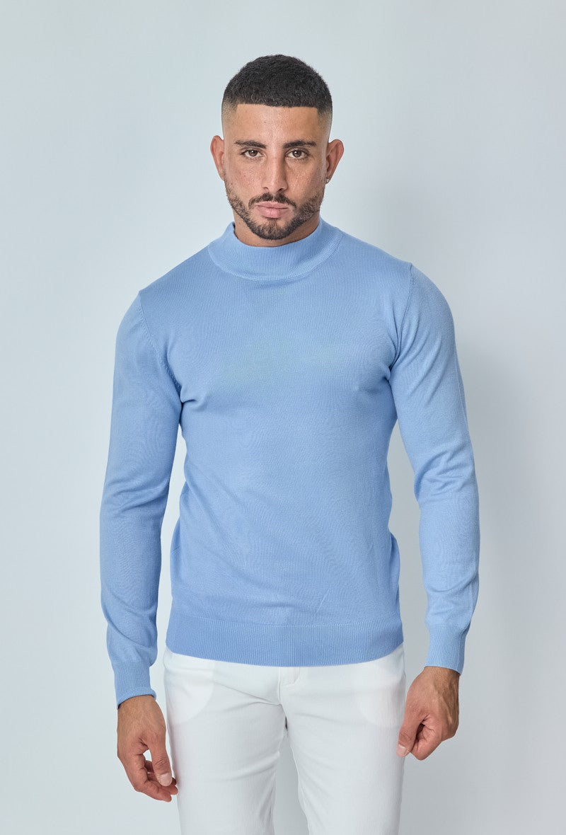 Pull col cheminé uni - Frilivin