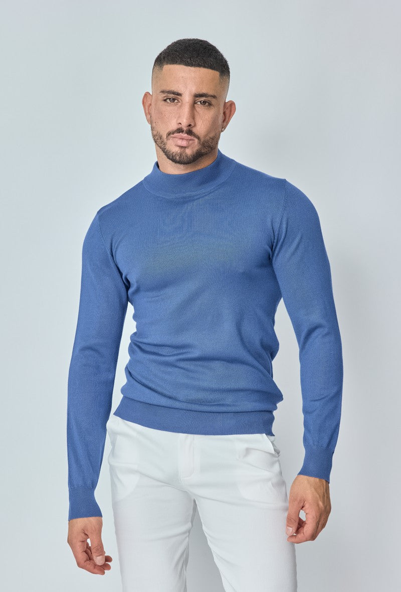 Pull col cheminé uni - Frilivin