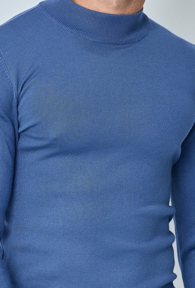 Pull col cheminé uni - Frilivin