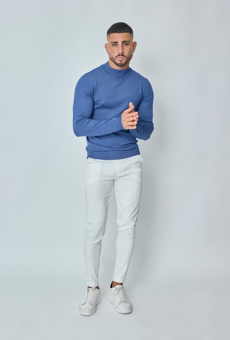 Pull col cheminé uni - Frilivin