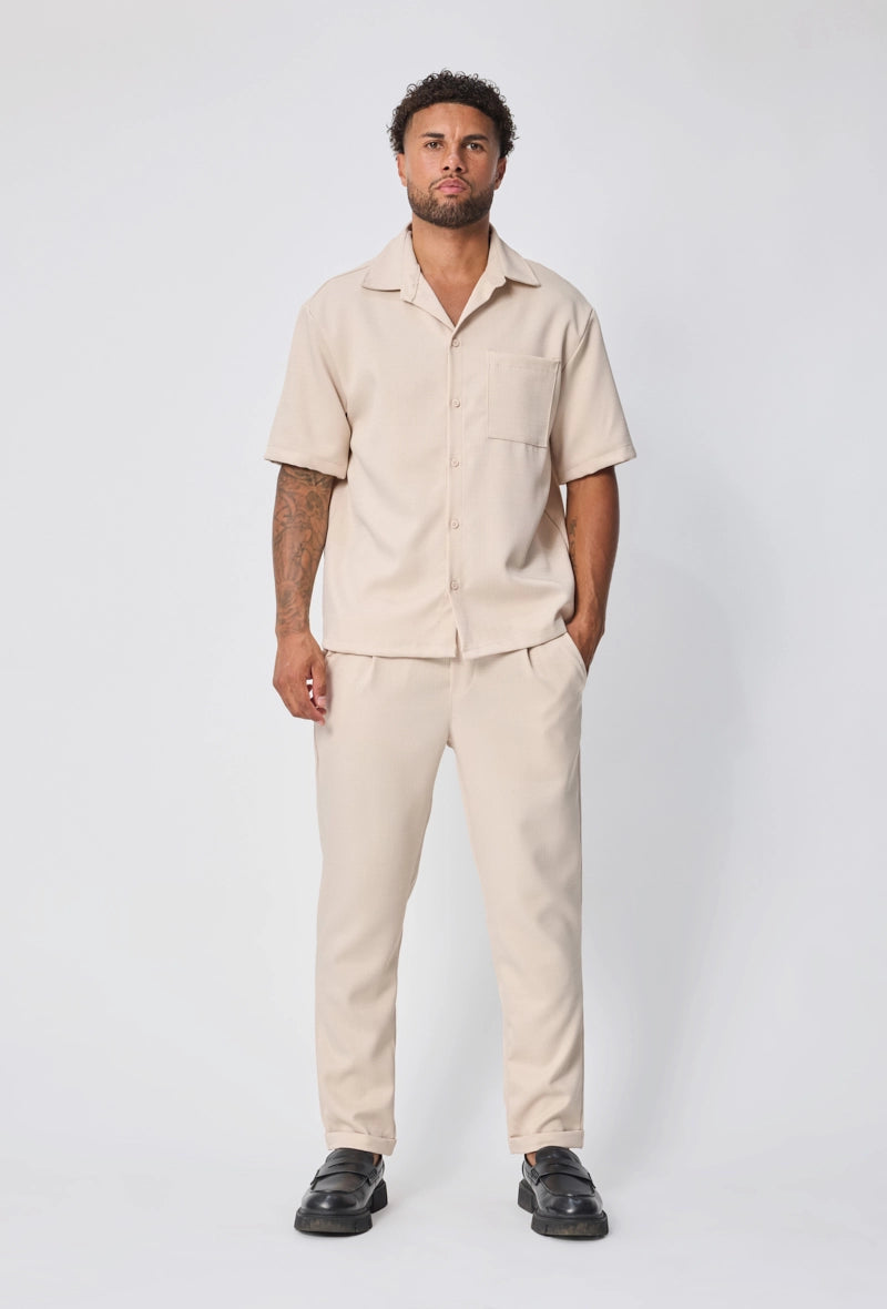 Ensemble chemise pantalon uni