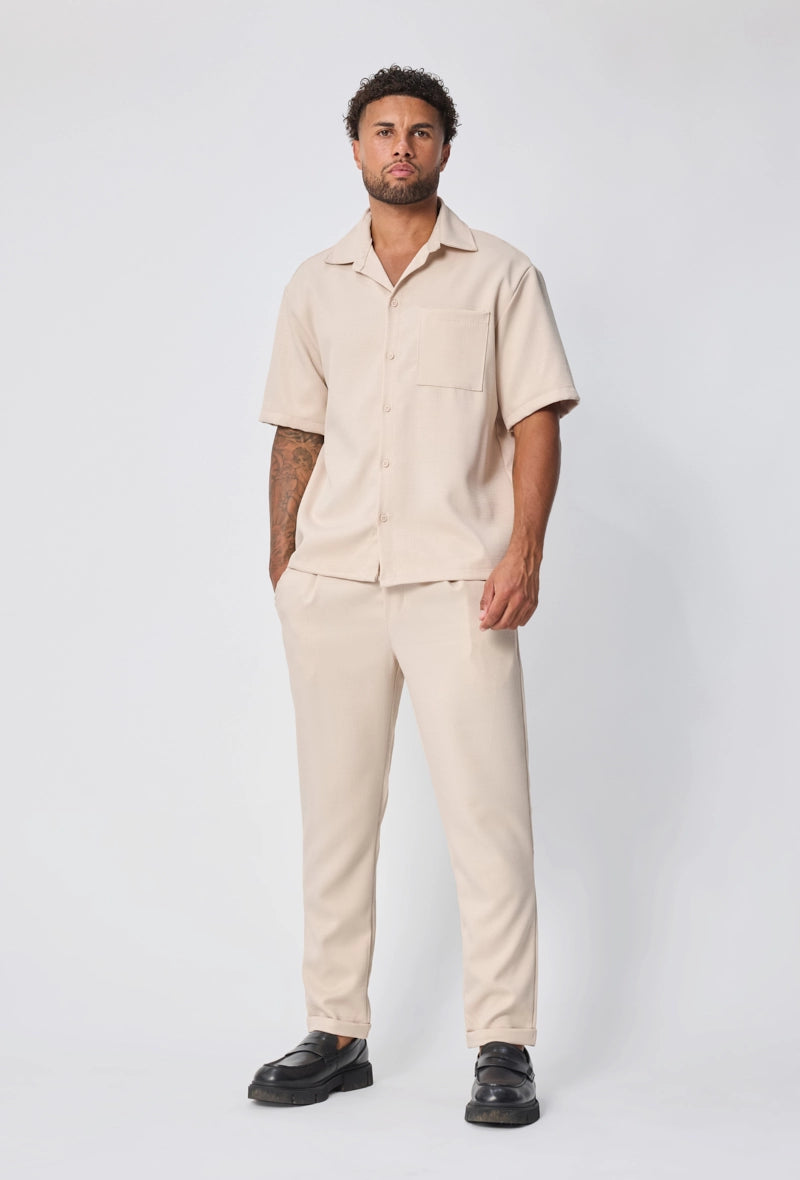 Ensemble chemise pantalon uni