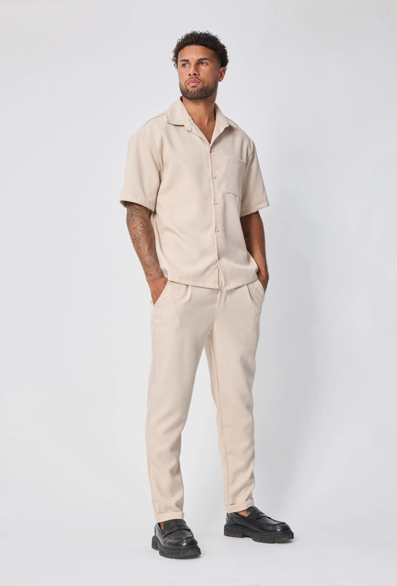 Ensemble chemise pantalon uni