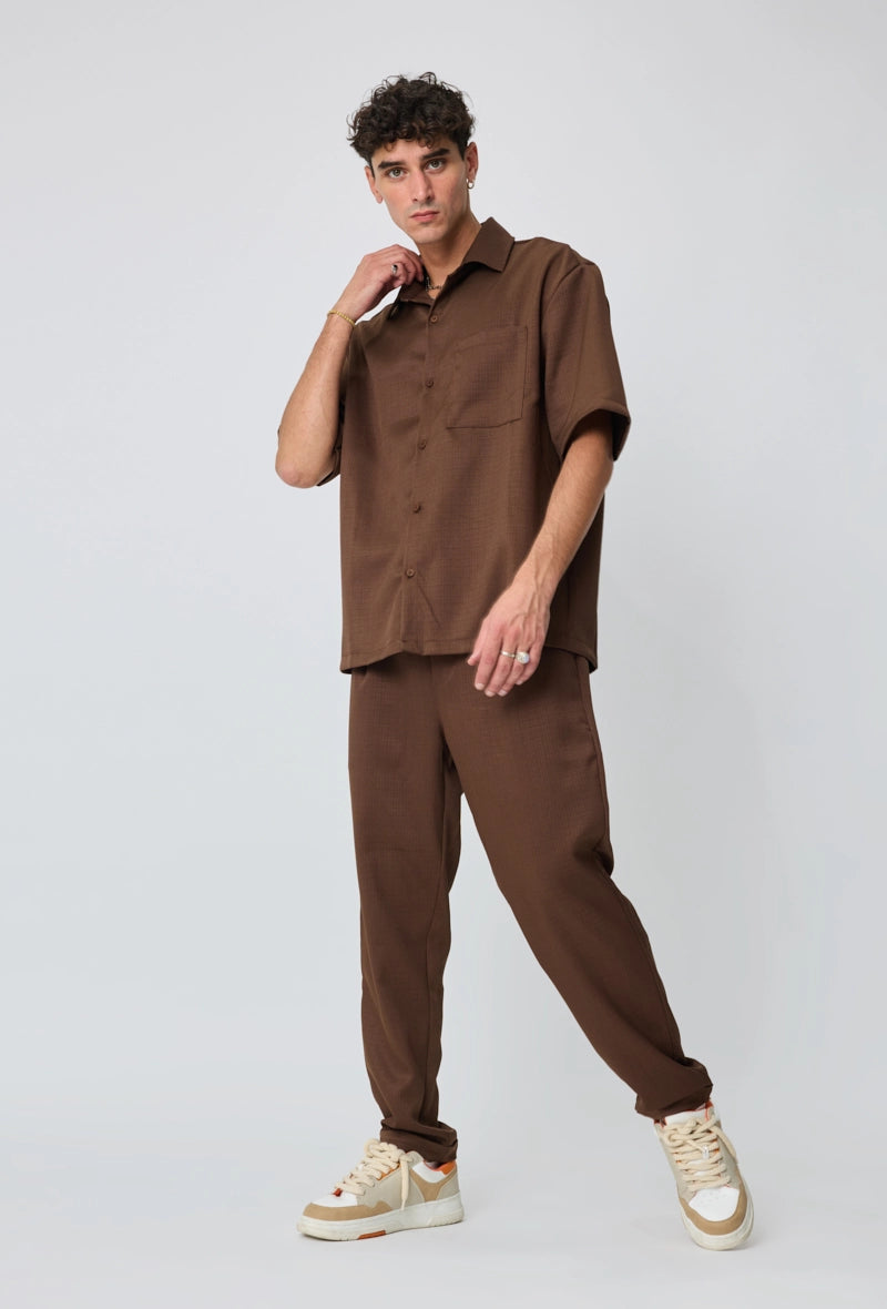 Ensemble chemise pantalon uni