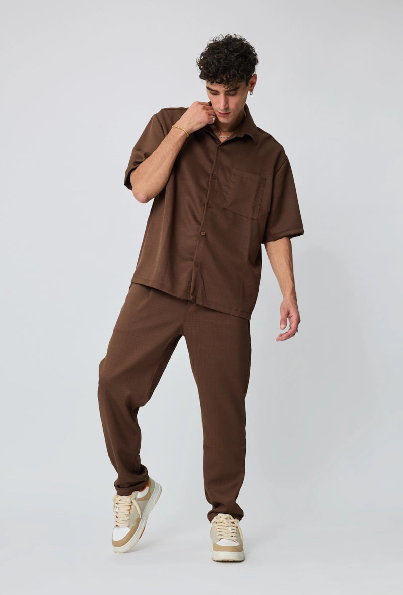 Ensemble chemise pantalon uni