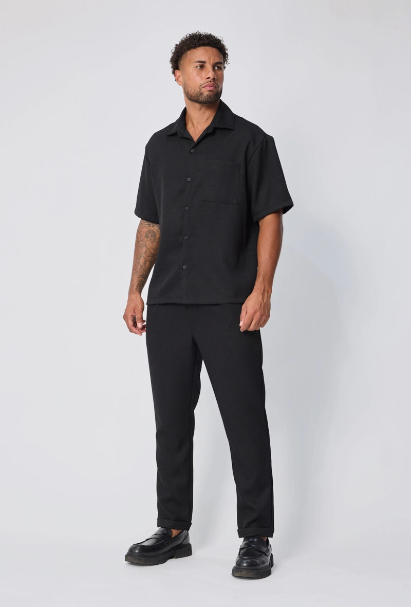 Ensemble chemise pantalon uni